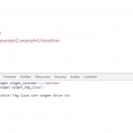 Tag Cloud widget with widget title and good markup